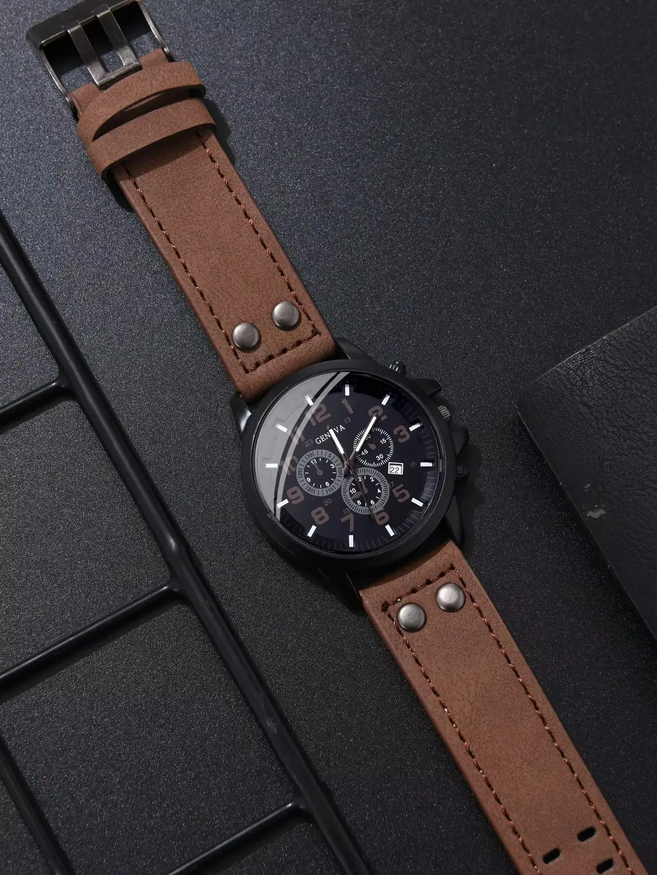 Watch   Bracelet 2023 Minimalist Men'S Fashion Leather Strap Watches Simple Men Business Stainless Steel Mesh Belt Quartz Watch