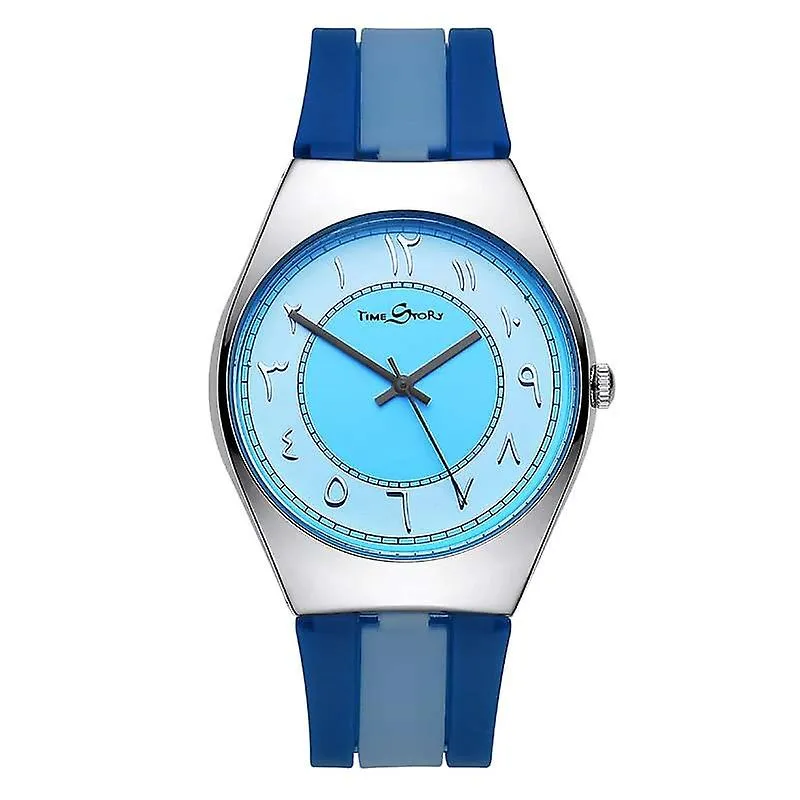 Watches watches counterclockwise men's and women's sky blue