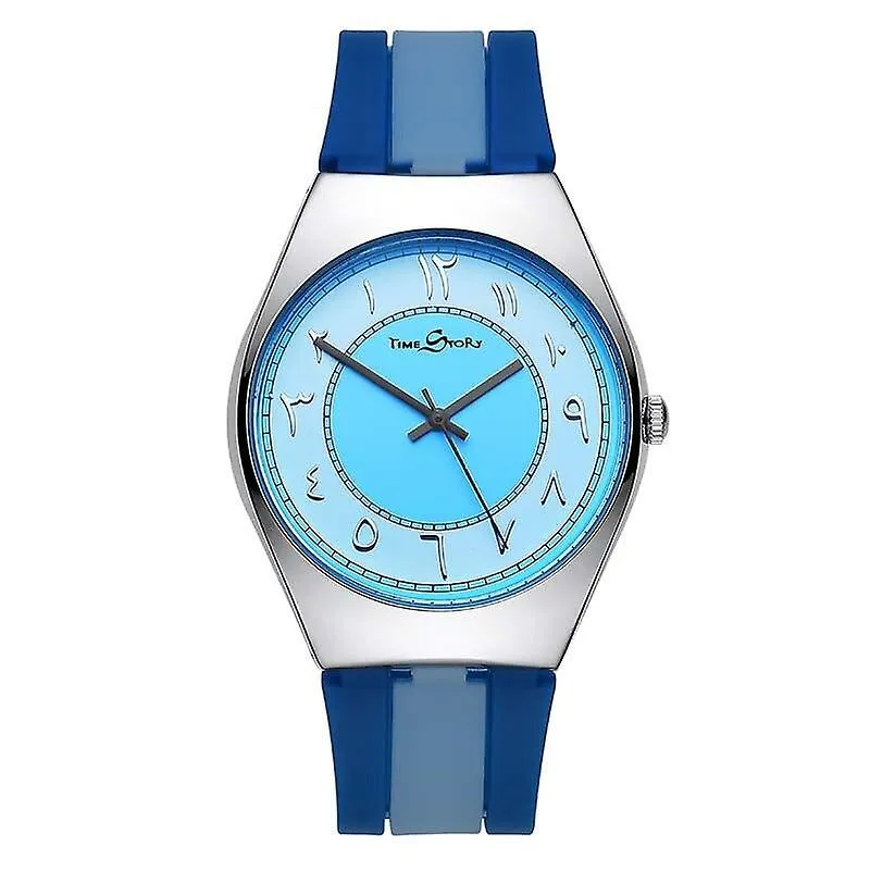 Watches watches counterclockwise men's and women's sky blue