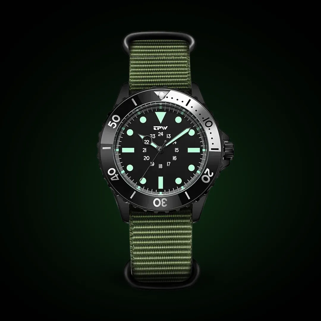 Water-Resistant Tactical Diver's Field Watch