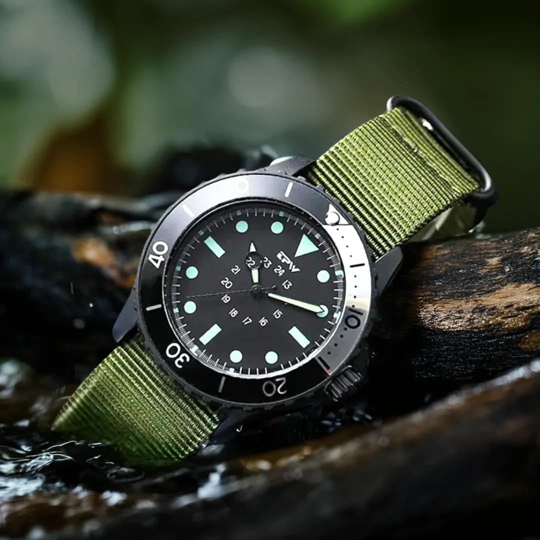 Water-Resistant Tactical Diver's Field Watch