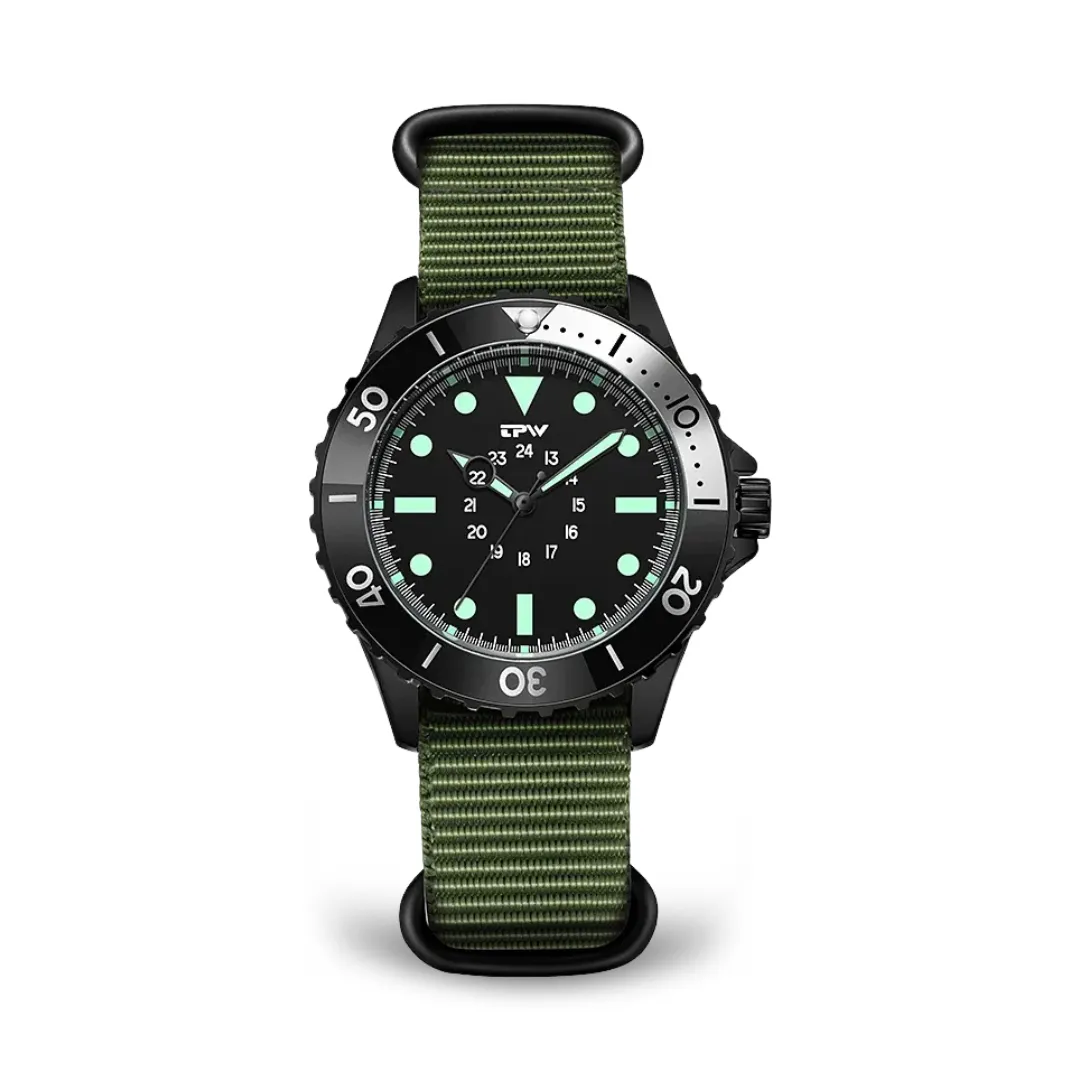 Water-Resistant Tactical Diver's Field Watch