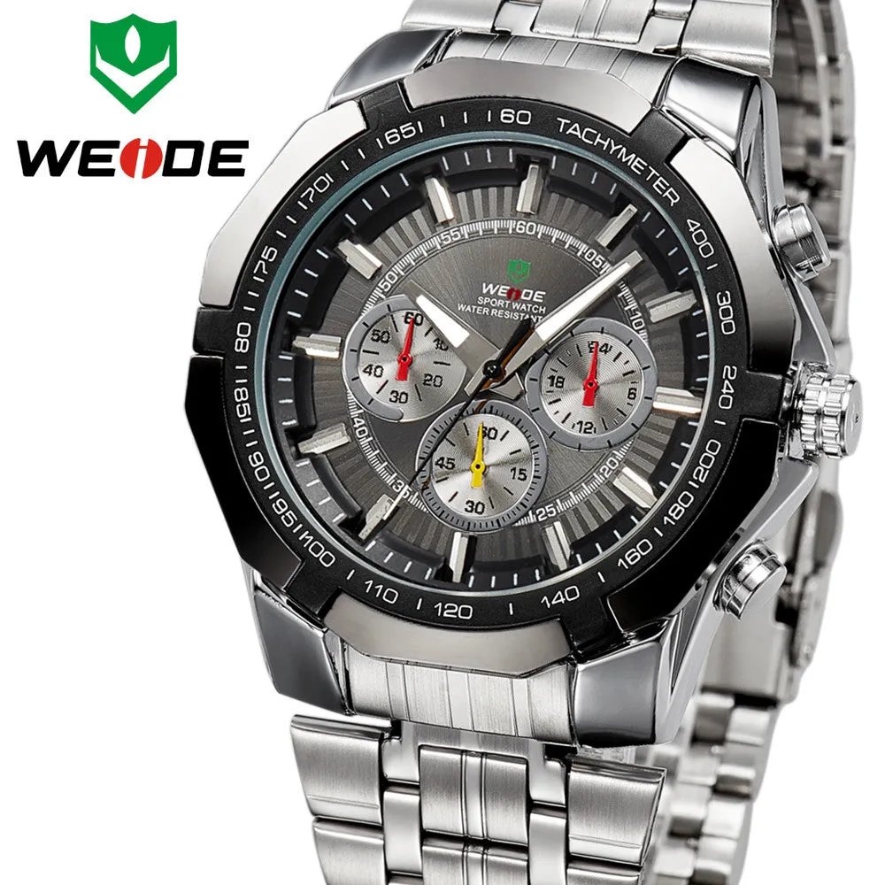 WEIDE Men's Sports Watch Japan Quartz Wristwatch Military Fashion & Casual Dive Watches for Men