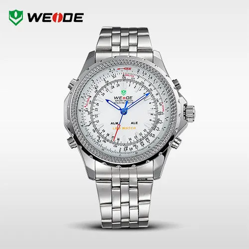 WEIDE relogio masculino Luxury Brand Wristwatches Men Quartz Digital Mov't Analog Display Casual Waterproof Watch