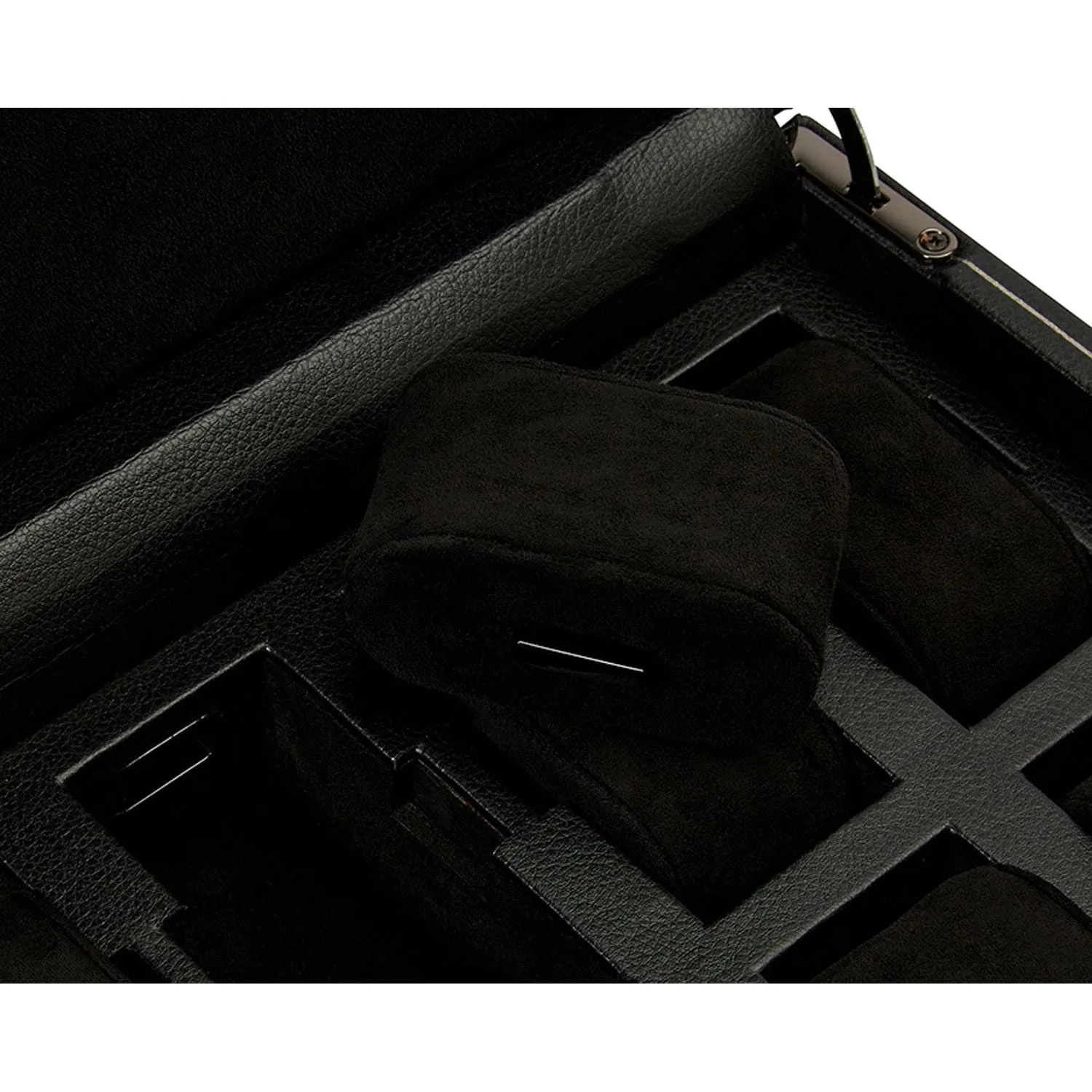 Wolf British Racing Green 8 Piece Watch Box Black