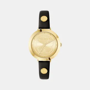 Women Black Analog Leather Watch BKPAMF205