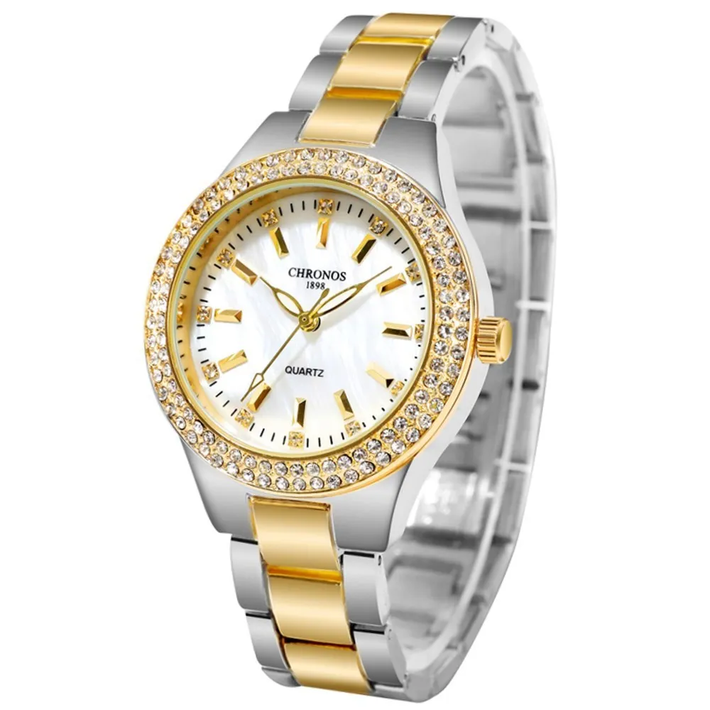 Women's Diamond Studded Quartz Watch
