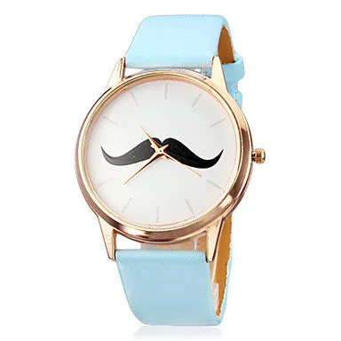 Women's Watch Minimalism Design Beard Pattern