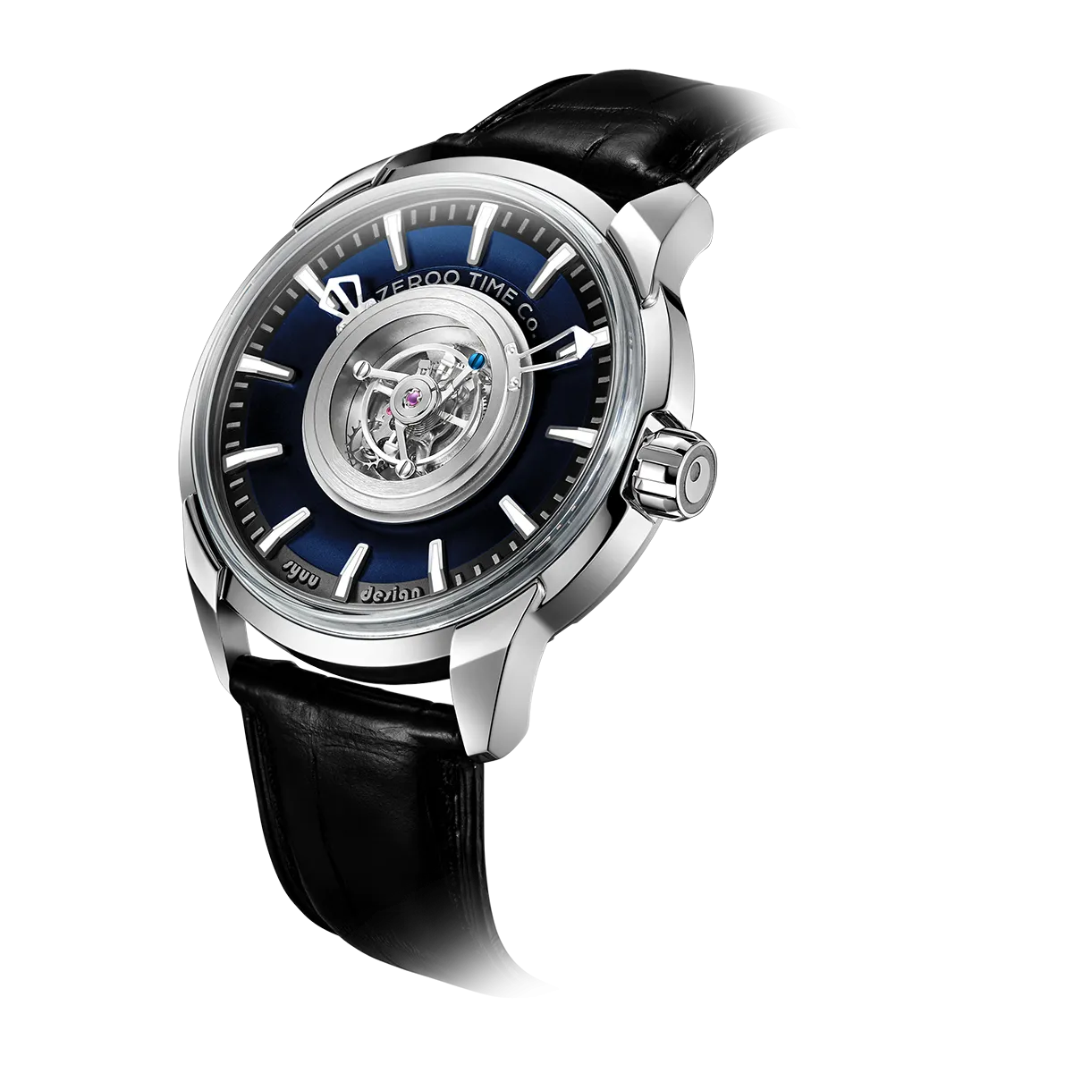 ZEROO T6 THE QUASER CENTER TOURBILLONMANUAL TOURBILLON WATCH FOR GENTS - ZT006SBL