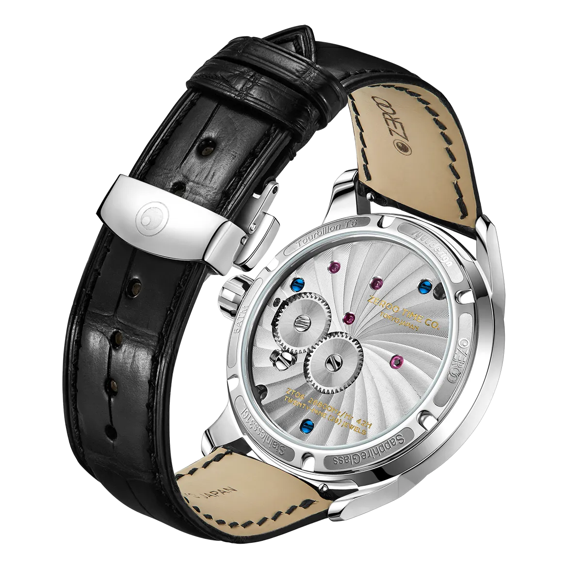 ZEROO T6 THE QUASER CENTER TOURBILLONMANUAL TOURBILLON WATCH FOR GENTS - ZT006SBL