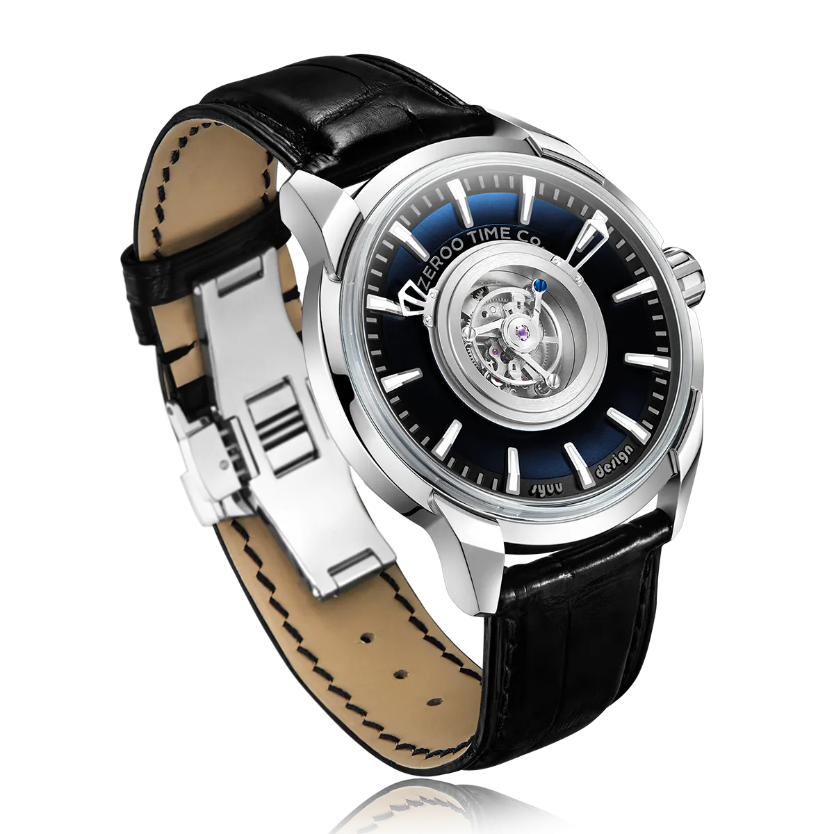 ZEROO T6 THE QUASER CENTER TOURBILLONMANUAL TOURBILLON WATCH FOR GENTS - ZT006SBL