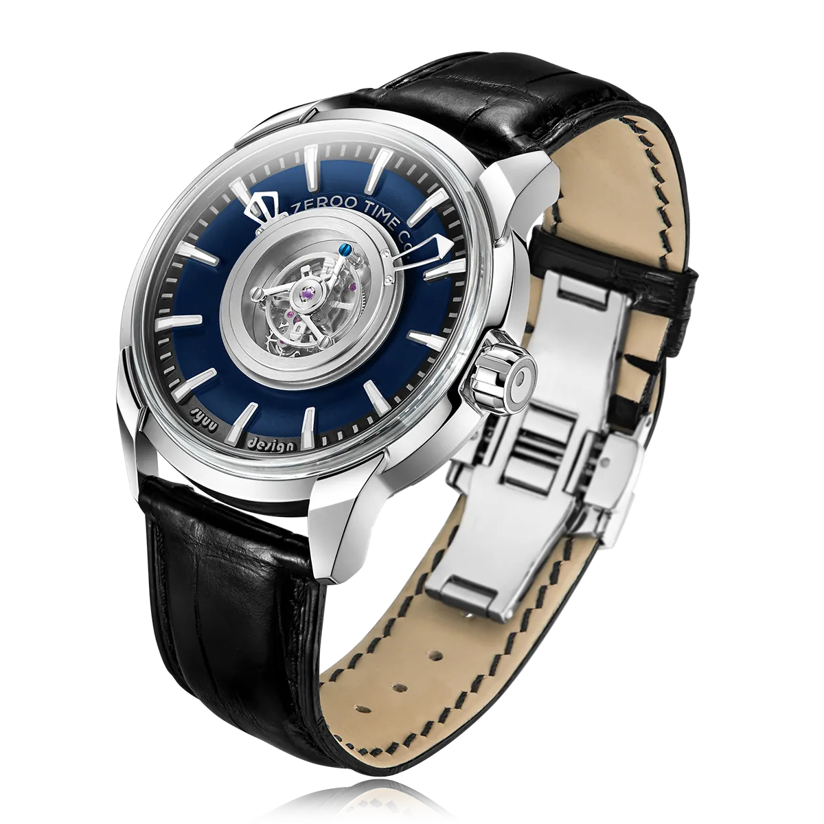 ZEROO T6 THE QUASER CENTER TOURBILLONMANUAL TOURBILLON WATCH FOR GENTS - ZT006SBL